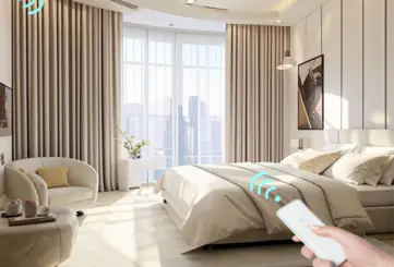 Электрокарниз A-OK AM50-1.2/100-EM-PW (радио, WiFi, Алиса, Tuya, Smart life) 230V