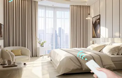 Электрокарниз A-OK AM50-1.2/100-EM-PW (радио, WiFi, Алиса, Tuya, Smart life) 230V