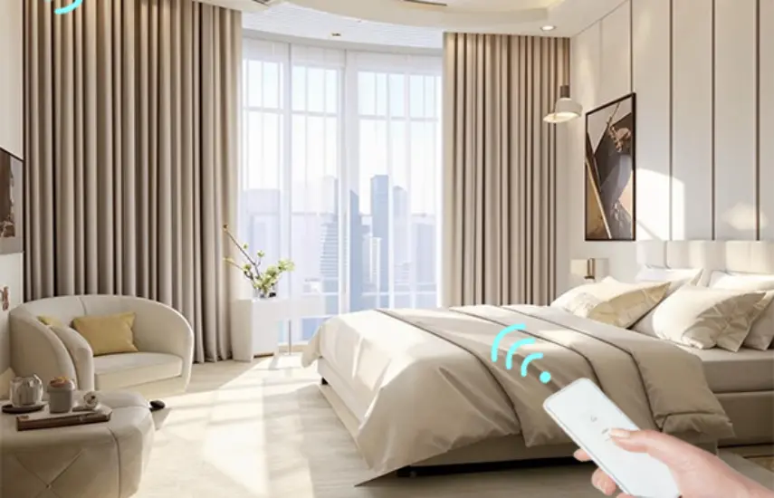 Электрокарниз A-OK AM50-1.2/80-ES аккумуляторный (радио) 5V